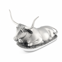 Pewter Longhorn Steer Butter Dish