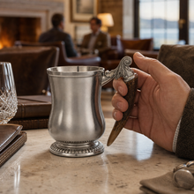 Curved English Mug -  Antler Handle