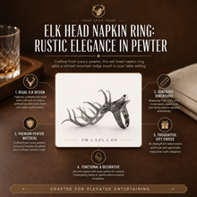 Elk Head Napkin Ring