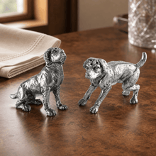 Pewter Spaniel Salt & Pepper Set