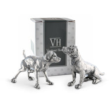 Pewter Spaniel Salt & Pepper Set