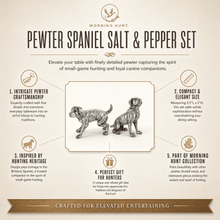 Pewter Spaniel Salt & Pepper Set