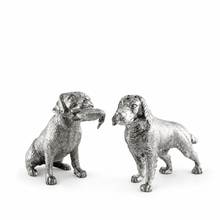 Pewter Hunting Dogs Salt & Pepper Set
