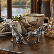 Pewter Hunting Dogs Salt & Pepper Set