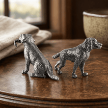 Pewter Hunting Dogs Salt & Pepper Set