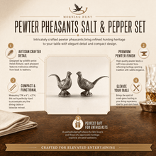 Pewter Pheasants Salt & Pepper Set