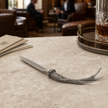 Pewter Handle Antler Letter Opener