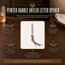 Pewter Handle Antler Letter Opener