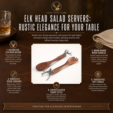 Elk Head Salad Servers