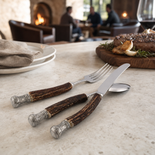 Composite Antler King Crown Flatware Set