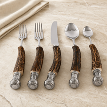 Composite Antler King Crown Flatware Set