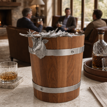 Elk Wood Pail Ice Bucket
