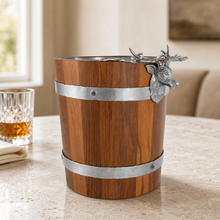 Elk Wood Pail Ice Bucket