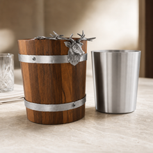 Elk Wood Pail Ice Bucket