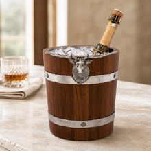 Elk Wood Pail Ice Bucket