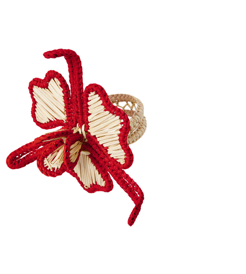 Lei Napkin Ring-as002003-rd : Red