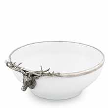 Elk Head Stoneware Bowl Larger