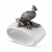 Pheasant Stoneware Napkin Ring