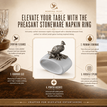 Pheasant Stoneware Napkin Ring