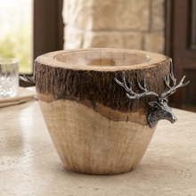Natural Log Elk Ice Bucket