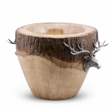 Natural Log Elk Ice Bucket