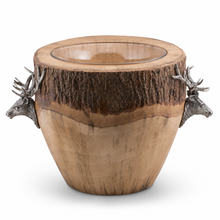 Natural Log Elk Ice Bucket