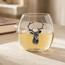 Elk / Deer Stemless Wine Glass