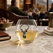 Elk / Deer Stemless Wine Glass