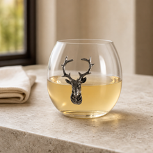 Elk / Deer Stemless Wine Glass