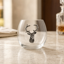Elk / Deer Stemless Wine Glass