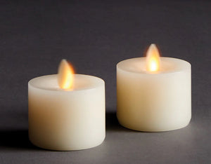 LIGHTLI MOVING FLAME TEALIGHTS, SET OF 2