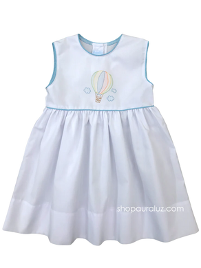Aqua Check Hot Air Balloon Dress