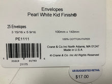 Pearl White Kid Finish Envelope-PE1111