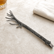Pewter Antler Pattern Ice / Bread Tongs