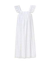 Women's Twill Clara Nightgown in Cottage Stripe