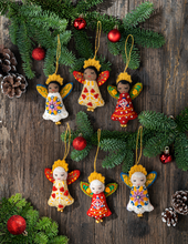 Embroidered Angel Ornaments Assorted