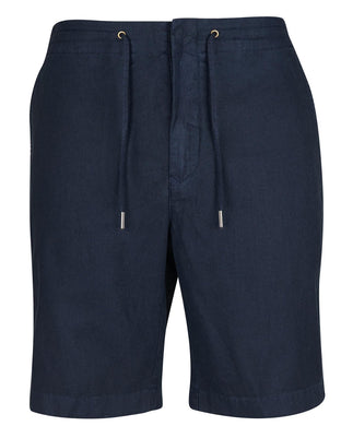 Linen Cotton Mix Shorts Navy-MST0007NY : 32