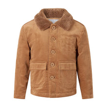 Camel Corduroy & Shearling Jacket