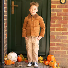 Camel Corduroy & Shearling Jacket