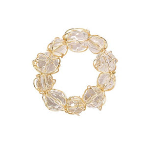 Crystal Baubble Gold Napkin Ring - Set of 4 BOD-NNR60824P