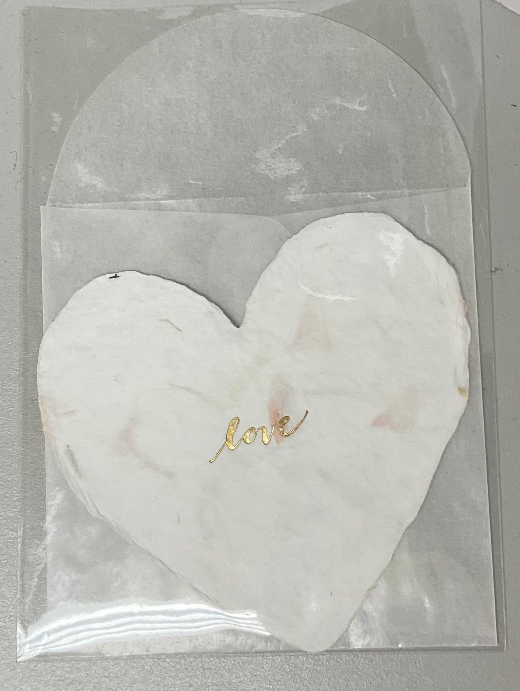 Love Floral Heart Card Petite-fh-loves : Petite