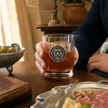Lion Head Double Old Fashion Bar Glass