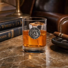 Lion Head Double Old Fashion Bar Glass
