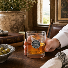 Lion Head Double Old Fashion Bar Glass