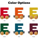 Bright Color Name Train