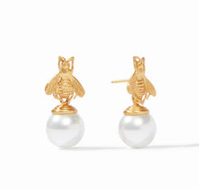 Bee Pearl Drop Earring-er515gpl00