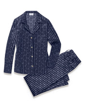 Women's Silk Pajama Set in Nautical Knots