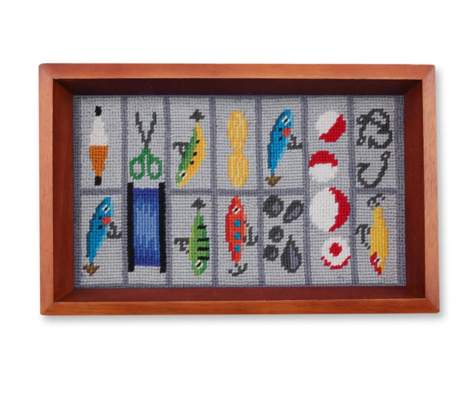 Tackle Box Needlepoint Valet-VT44