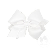 King Embroidered Bow w/Moonstitch Edge