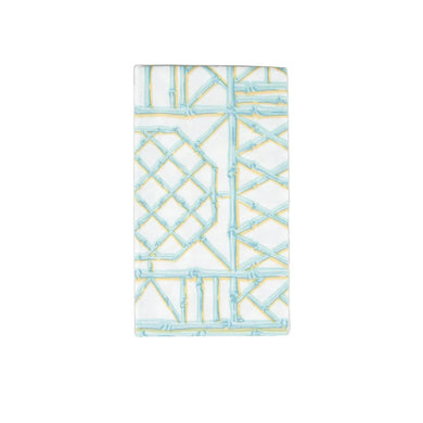 Bamboo Screen Robin's Egg Paper Linen Guest Towel Napkins